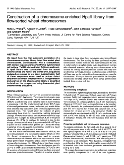 Construction of a chromosome-enriched Hpall