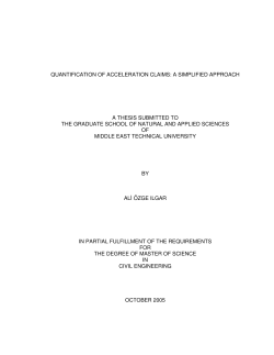 1 quantification of acceleration claims: a simplified