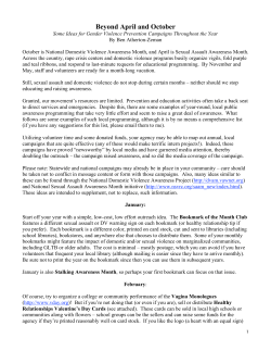 Beyond April and October - National Center on Domestic and
