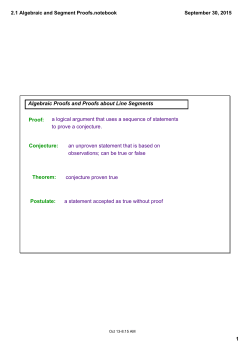 2.1 Algebraic and Segment Proofs.notebook