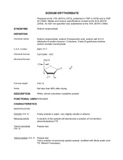 SODIUM ERYTHORBATE
