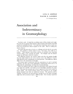 in Geomorphology