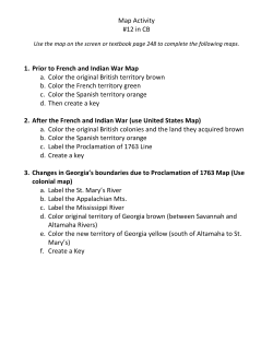 Map Activity - Effingham County Schools
