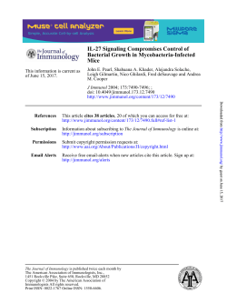 Mice Bacterial Growth in Mycobacteria-Infected IL
