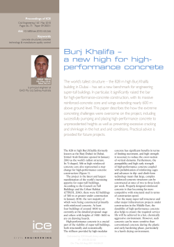 Aldred 2010 Burj Khalifa – a new high for HPC