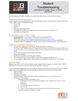 Student Troubleshooting - Bristol Community College