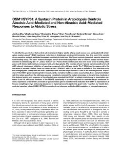 OSM1/SYP61: A Syntaxin Protein in Arabidopsis