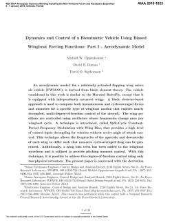 Dynamics and Control of a Biomimetic Vehicle Using Biased
