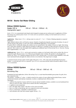 Instructions for application