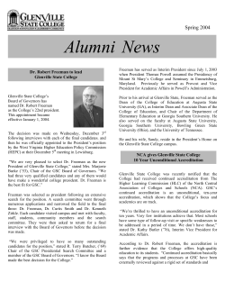Alumni News - Glenville State College