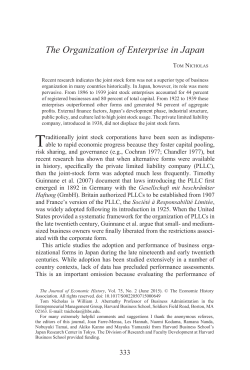 The Organization of Enterprise in Japan - people.hbs.edu