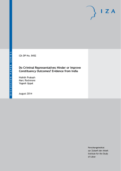 Do Criminal Representatives Hinder or Improve Constituency