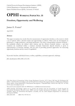 Freedom, opportunity and wellbeing 35