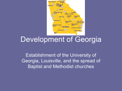 Development of Georgia - Thomas County Schools