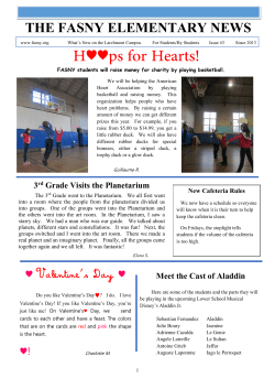 the fasny elementary news - French