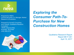 Exploring The Consumer Path-to-Purchase for New Construction