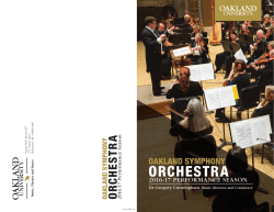 orchestra - Oakland University