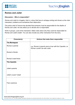 Romeo and Juliet - TeachingEnglish