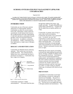 School IPM For Cockroaches