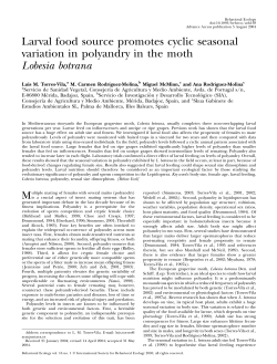 Larval food source promotes cyclic seasonal variation in polyandry