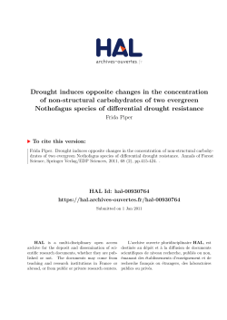 Drought induces opposite changes in the concentration of non