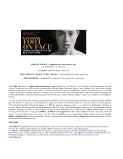 FOOT ON THE FACE / Opposite have never been so