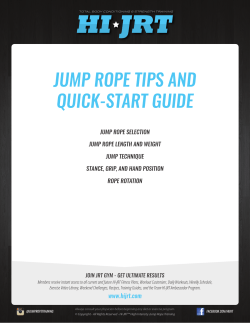 jump rope tips and quick-start guide - HI-JRT