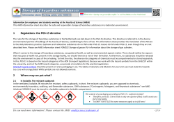 Storage of hazardous substances