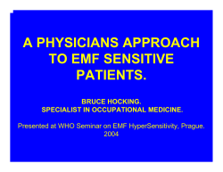 Differential Diagnosis of EMF Sensitivity