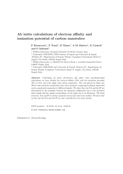 Ab initio calculations of electron affinity and ionization
