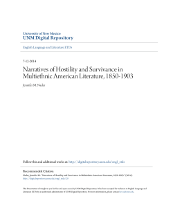 Narratives of Hostility and Survivance in Multiethnic American