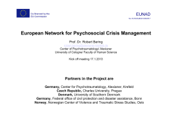 European Network for Psychosocial Crisis Management