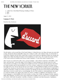 Language Is Music - French