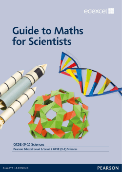A Guide to Maths for Scientists