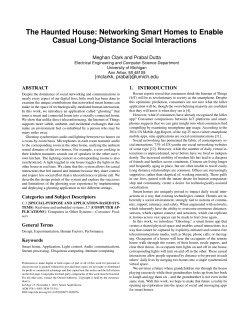 The Haunted House: Networking Smart Homes to Enable Casual