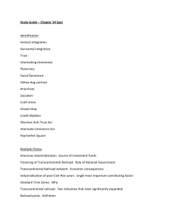 Study Guide &ndash; Chapter 24 Quiz Identification Vertical integration