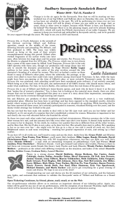 Sudbury Savoyards Sandwich Board