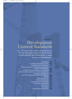 chapter 11: development control standards