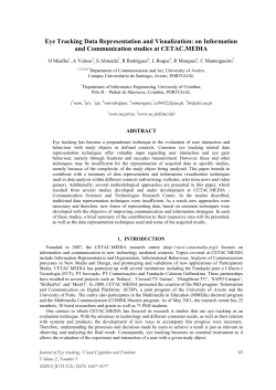 Eye Tracking Data Representation and Visualization