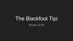 The Blackfoot Tipi - Dr. Roy Wilson Learning Centre