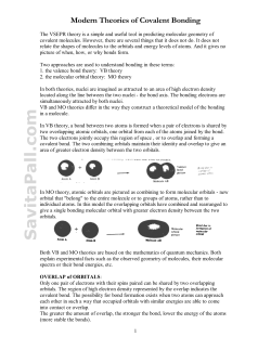 Covalent bonding hybridization