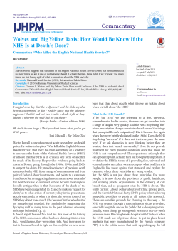 - International Journal of Health Policy and Management