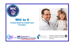 WIC to 5 - Illinois Chapter, American Academy of Pediatrics