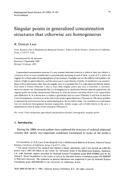 Singular points in generalized concatenation structures that
