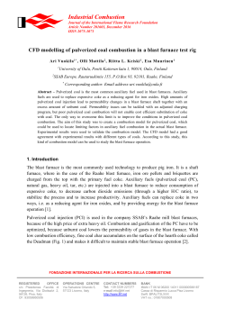 Industrial Combustion - IFRF - International Flame Research