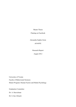 Master Thesis Flaming on Facebook Alexandra Sophie Grote
