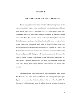 CHAPTER II THE FEMALE GOTHIC AND JOYCE