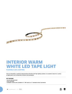 interior warm white led tape light