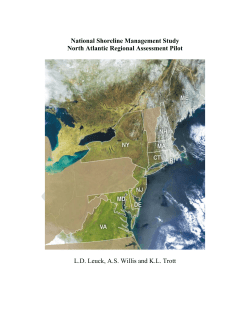 National Shoreline Management Study North Atlantic Regional