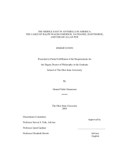 the middle east in antebellum america: the cases of ralph waldo